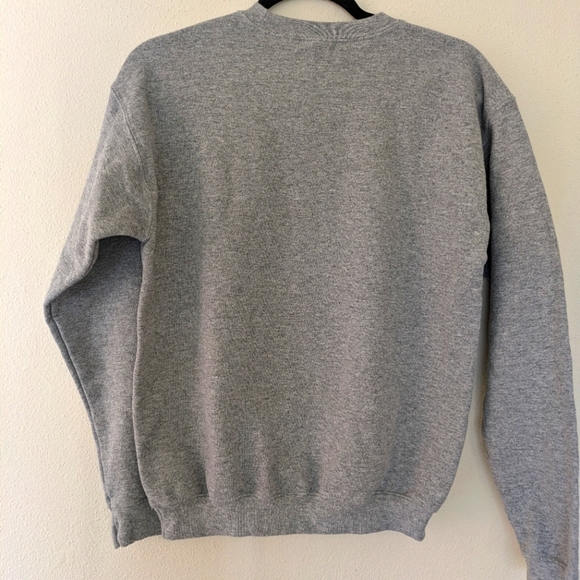 Gildan Cat Mom Gray Sweatshirt Fleece Lined Women's size M Cat Lover BookTok - Picture 3 of 7